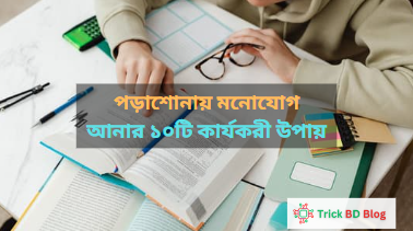 পড়াশোনায় মনোযোগ আনার ১০টি কার্যকরী উপায়