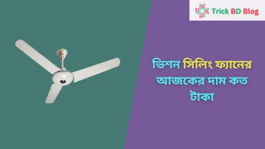 ভিশন সিলিং ফ্যানের আজকের দাম কত টাকা ২০২৪