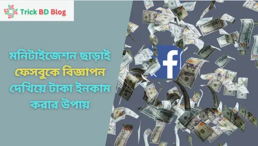 মনিটাইজেশন ছাড়াই ফেসবুকে বিজ্ঞাপন দেখিয়ে টাকা ইনকাম করার উপায়