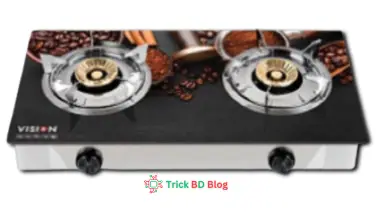 VISION LPG Double Glass Gas Stove Chocolate 3D আজকের দাম কত টাকা ২০২৬?