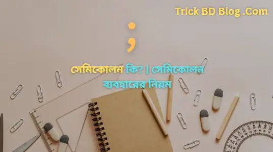 সেমিকোলন কি? | সেমিকোলন ব্যবহারের নিয়ম