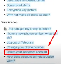 টেলিগ্রাম একাউন্ট ডিলিট করার নিয়ম