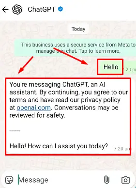 হোয়াটসঅ্যাপে ফ্রিতে চ্যাট জিপিটি ব্যবহার করার নিয়ম