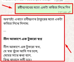 হোয়াটসঅ্যাপে ফ্রিতে চ্যাট জিপিটি ব্যবহার করার নিয়ম