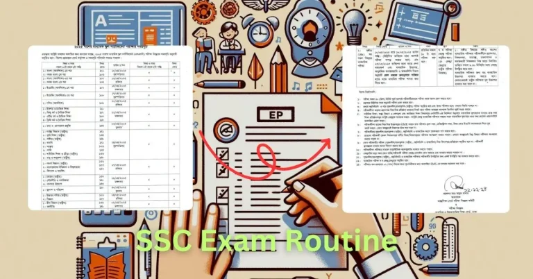 মাধ্যমিক স্কুল সার্টিফিকেট পরীক্ষার সময়সূচী ২০২৬ | SSC Exam Routine