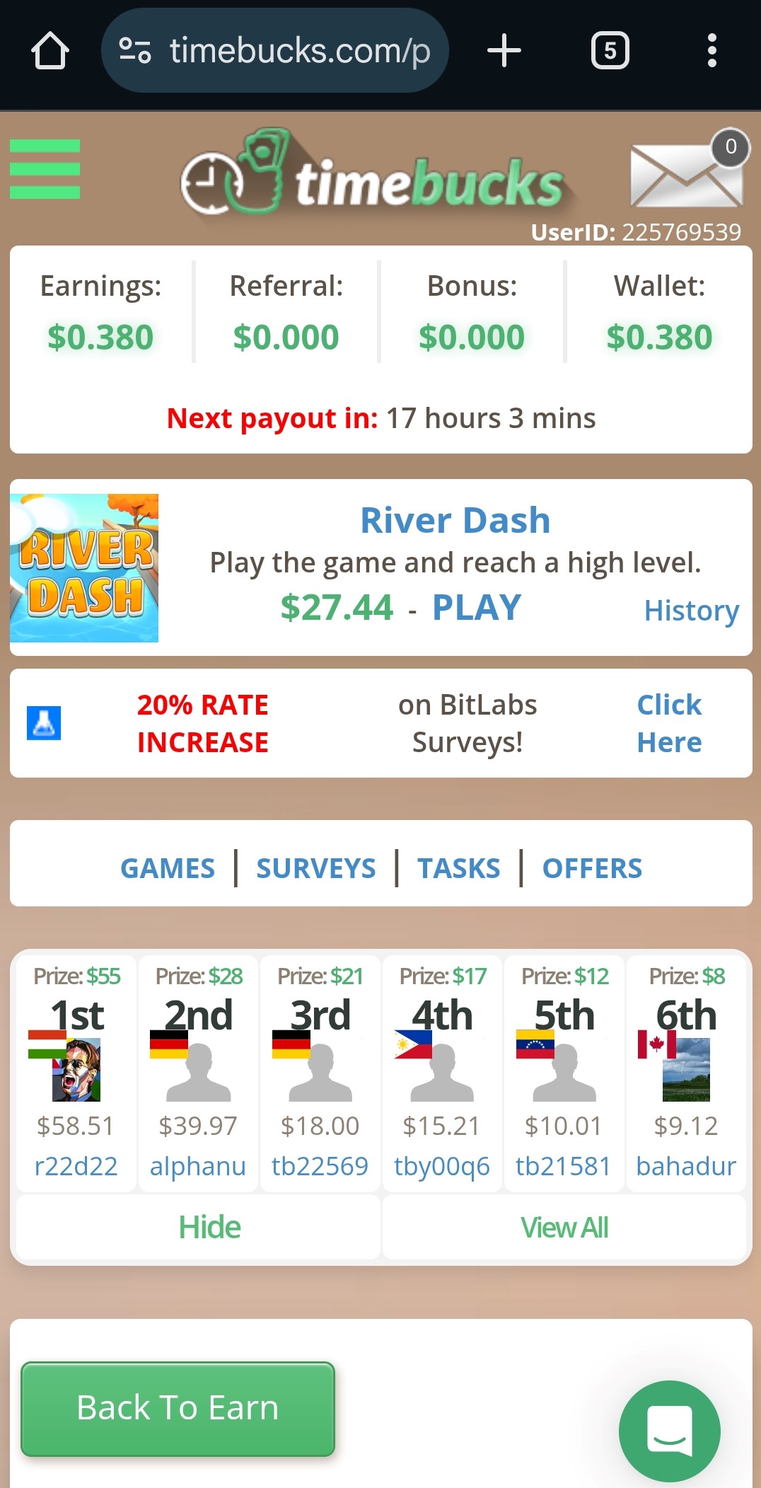 TimeBucks থেকে ফ্রি টাকা ইনকাম করুন ৷ মাসে ৫,০০০ — ১০,০০০ টাকা