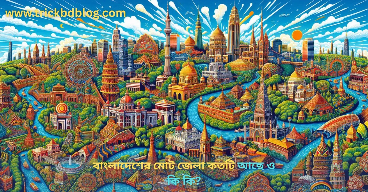 বাংলাদেশের মোট জেলা কতটি আছে ও কি কি?