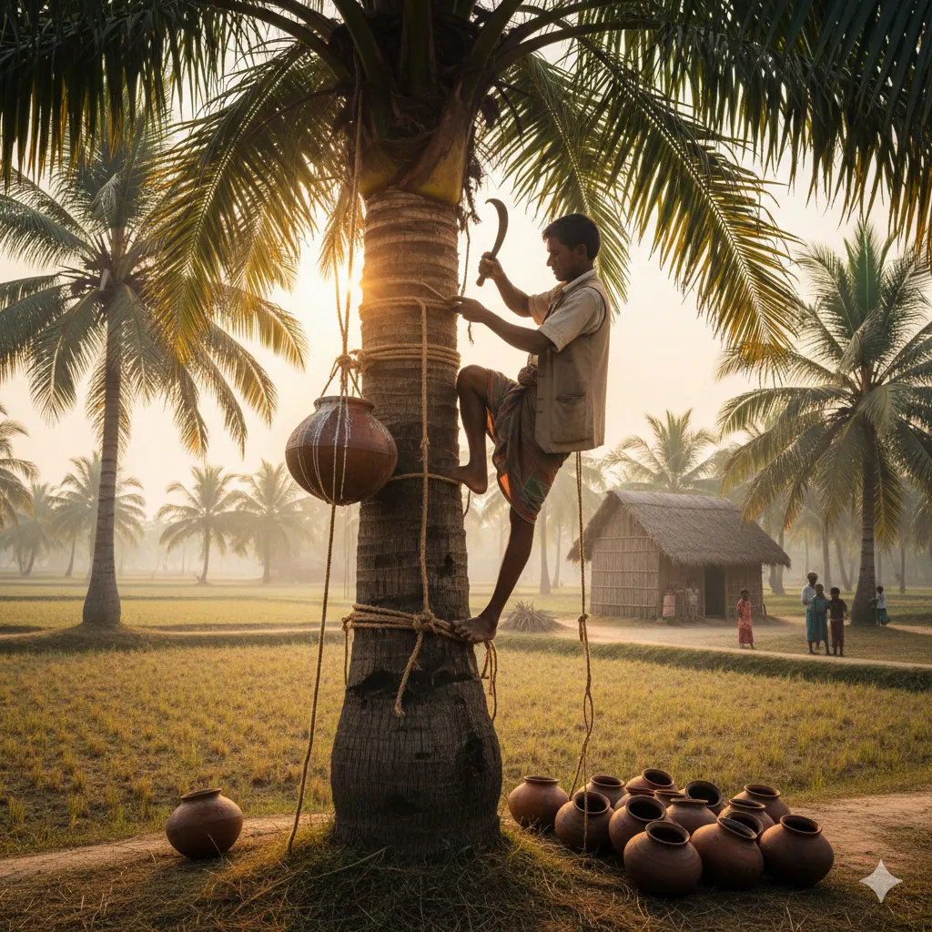 খেজুর গাছের ছবি, খেজুর গাছে হাড়ির ছবি, খেজুর গাছে রসের ছবি, খেজুর বাগানের ছবি।