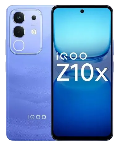 IQOO Z10x মোবাইল দাম ও ফিচারস ২০২৬, IQOO Z10x মোবাইলের ছবি।