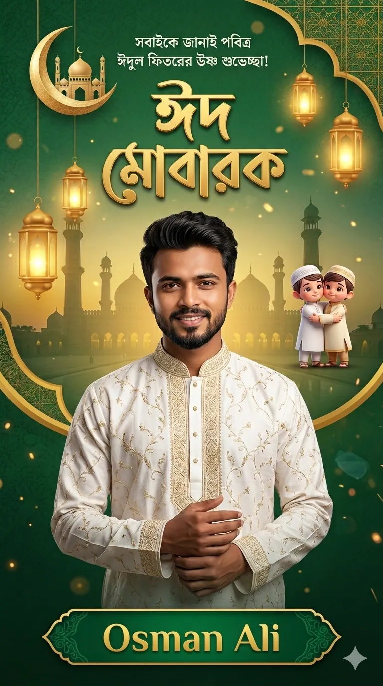 নিজের ছবি দিয়ে ঈদ মোবারক পিকচার এডিট করার ১০টি এআই প্রম্পট