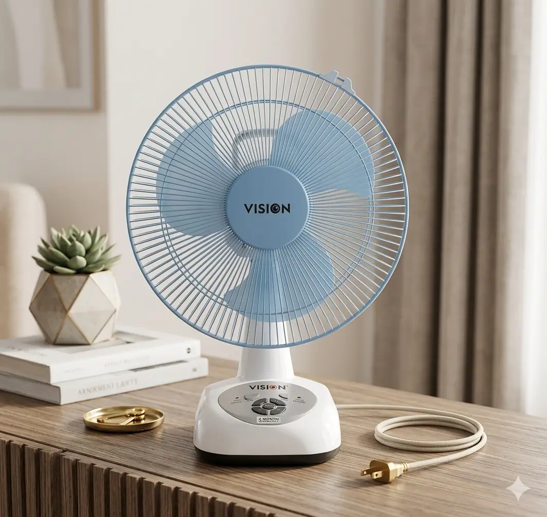VISION Rechargeable Table Fan, 12 Inch এই চার্জার ফ্যানটির বাংলাদেশে দাম কত?