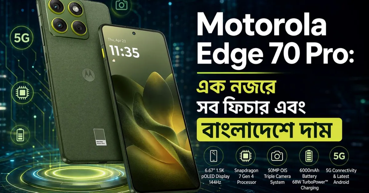 Motorola Edge 70 Pro: এক নজরে সব ফিচার এবং বাংলাদেশে দাম