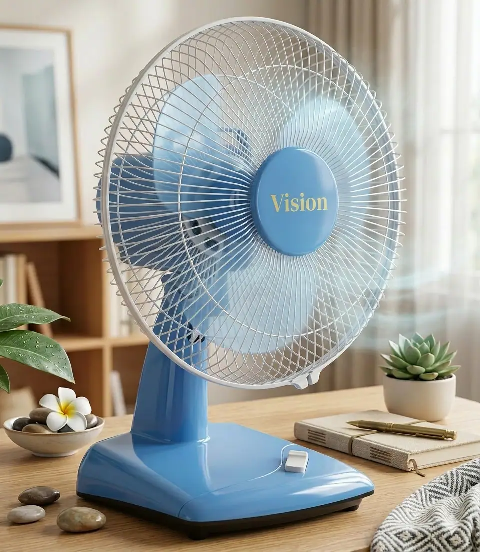 VISION DC Table Fan 12" এই চার্জার ফ্যানটির বাংলাদেশে দাম কত?