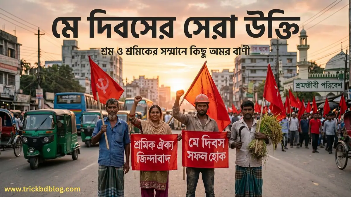 ১৫০+ মে দিবসের সেরা উক্তি: শ্রম ও শ্রমিকের সম্মানে কিছু অমর বাণী