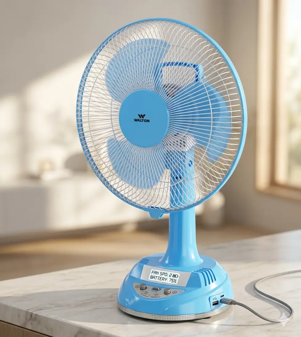 Walton W12OA-MS (12") এই চার্জার ফ্যানটির বাংলাদেশে দাম কত?, বাংলাদেশে ওয়ালটন চার্জার ফ্যান এর দাম কত? | চার্জার ফ্যান প্রাইস ইন বাংলাদেশ