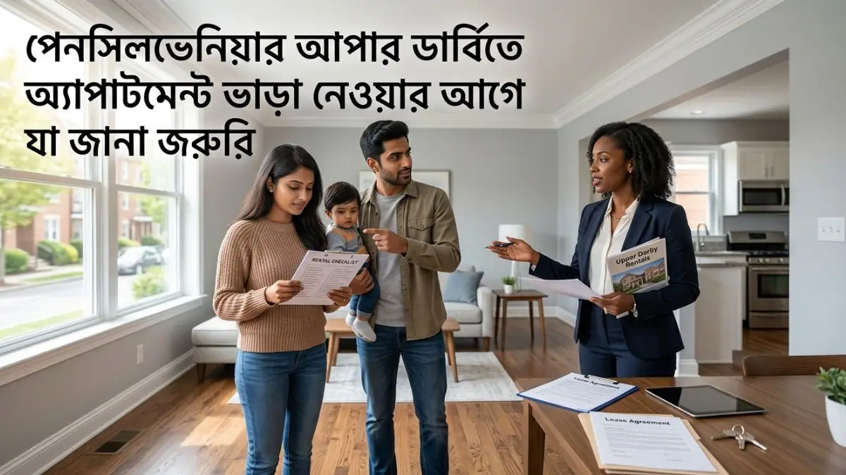 পেনসিলভেনিয়ার আপার ডার্বি (Upper Darby) এলাকায় অ্যাপার্টমেন্ট ভাড়া নেওয়ার আগে যে বিষয়গুলো জানা জরুরি