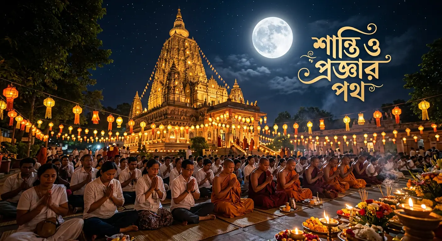 বুদ্ধ পূর্ণিমা ২০২৬: সেরা ১৫টি Buddha Purnima AI Prompts যা আপনার সোশ্যাল মিডিয়া পোস্টকে করবে আকর্ষণীয় । এআই দিয়ে বুদ্ধ পূর্ণিমার সেরা ১৫টি ইমেজ তৈরি করার প্রম্পট ছবি সহ। বৌদ্ধ পূর্ণিমা শুভেচ্ছা ছবি