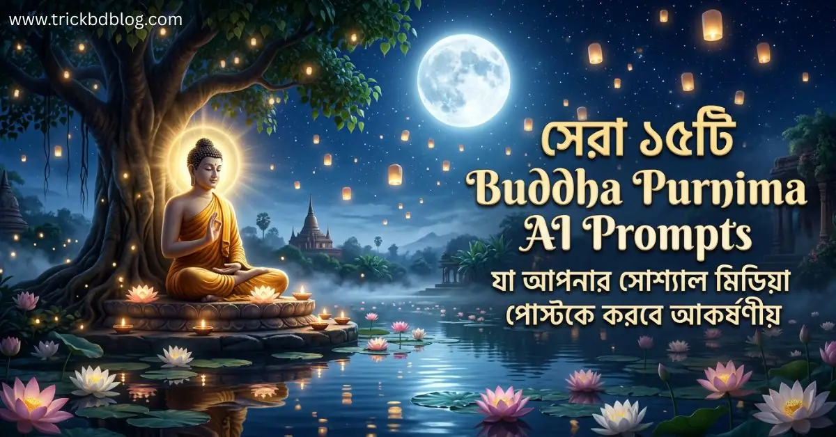 বুদ্ধ পূর্ণিমা ২০২৬: সেরা ১৫টি Buddha Purnima AI Prompts যা আপনার সোশ্যাল মিডিয়া পোস্টকে করবে আকর্ষণীয়