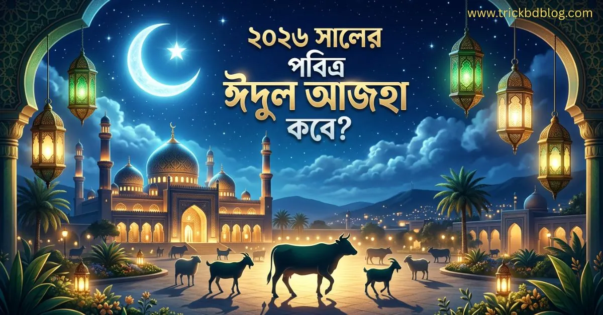 ২০২৬ সালের পবিত্র ঈদুল আজহা কবে? জেনে নিন বাংলা, ইংরেজি ও আরবি তারিখ। ২০২৬ সালের ঈদুল আজহা কবে? (Eid-al-Adha 2026 Date)