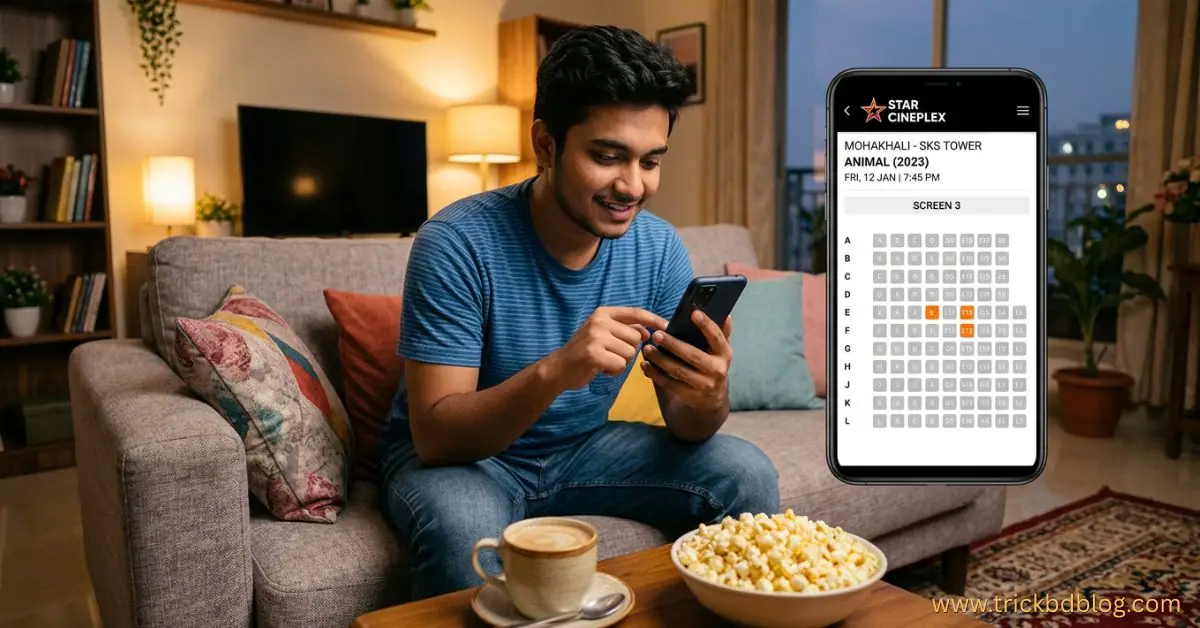ঘরে বসে স্টার সিনেপ্লেক্সের অ্যাপ বা ওয়েবসাইটের মাধ্যমে অনলাইনে মুভি টিকিট কাটার নিয়ম, ঘরে বসে অনলাইনে স্টার সিনেপ্লেক্সের মুভি টিকিট কাটার সহজ নিয়ম ২০২৬