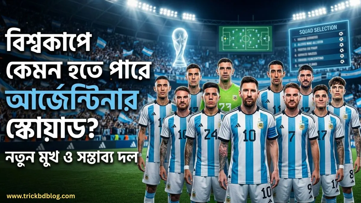ফিফা বিশ্বকাপ ২০২৬: কেমন হতে পারে আর্জেন্টিনার স্কোয়াড? নতুন মুখ ও সম্ভাব্য দল