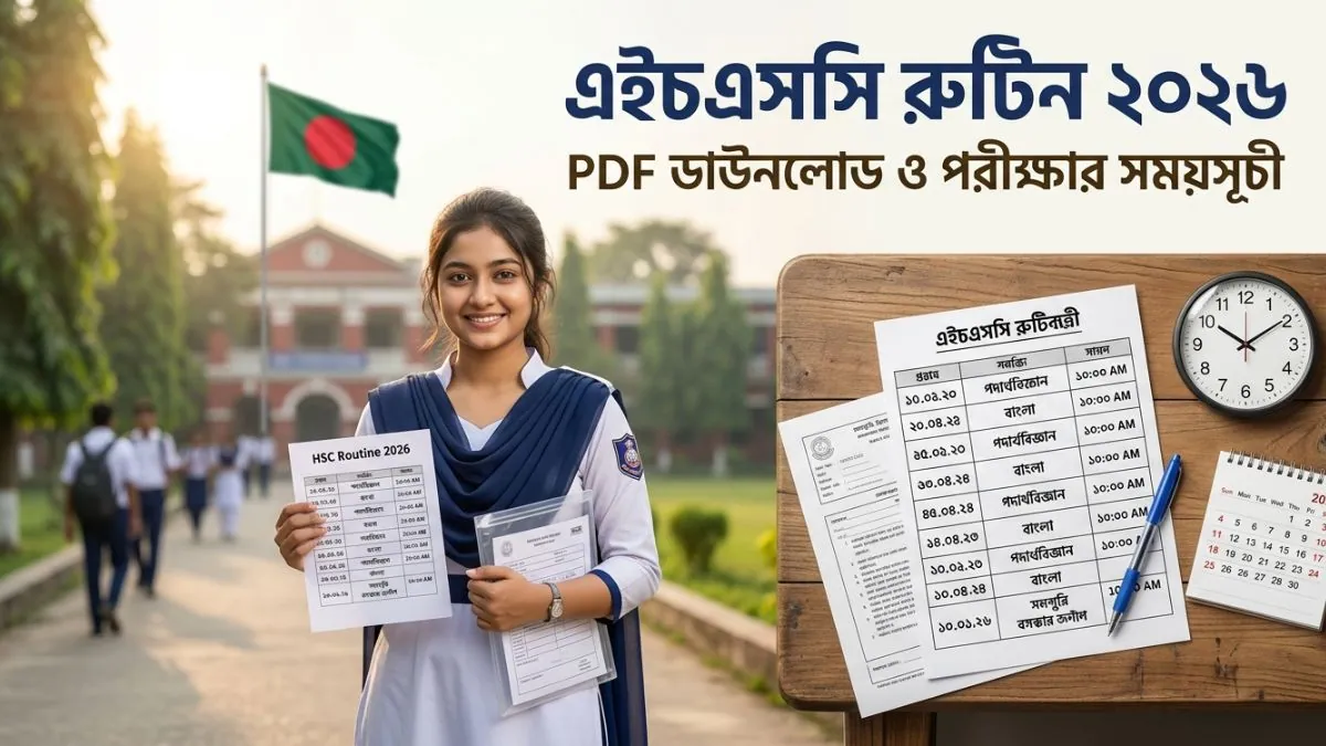এইচএসসি রুটিন ২০২৬ (HSC Routine 2026): পিডিএফ ডাউনলোড ও পরীক্ষার সময়সূচী
